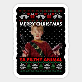 Merry Christmas Ugly Sweater Sticker